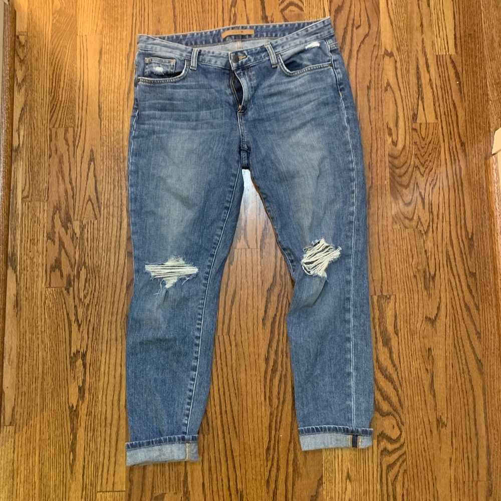 JOES jeans cropped distressed.